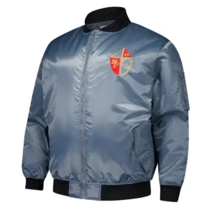 Harvey San Francisco 49ers Bomber Satin Jacket