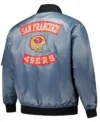 Harvey San Francisco 49ers Bomber Satin Jacket Back