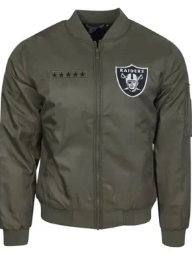 Hassie Farrell Las Vegas Raiders Green Bomber Jacket