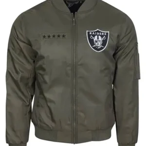 Hassie Farrell Las Vegas Raiders Green Bomber Jacket