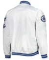 Hazle Toronto Maple Leafs Hometown White Satin Jacket Back