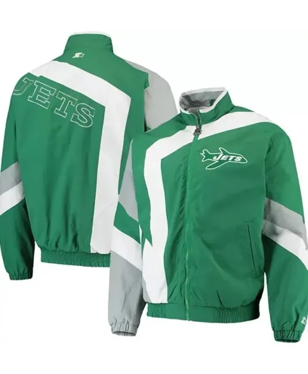 Helena New York Jets Starter Zip Jacket