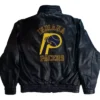 Indiana Pacers Black Vintage Leather Jacket
