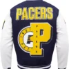 Indiana Pacers Blue White Varsity Jacket