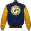 Indiana Pacers Blue Yellow Varsity Jacket