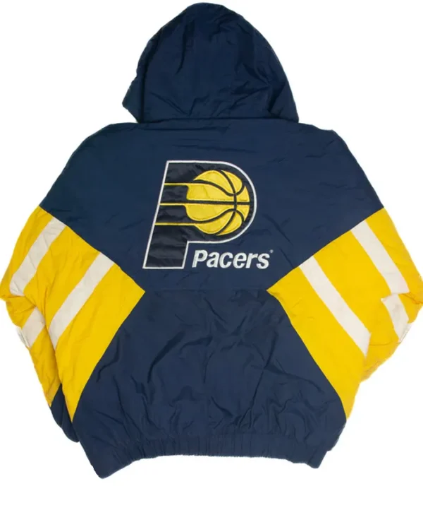 Indiana Pacers Bomber Hooded Starter Jacket Sale
