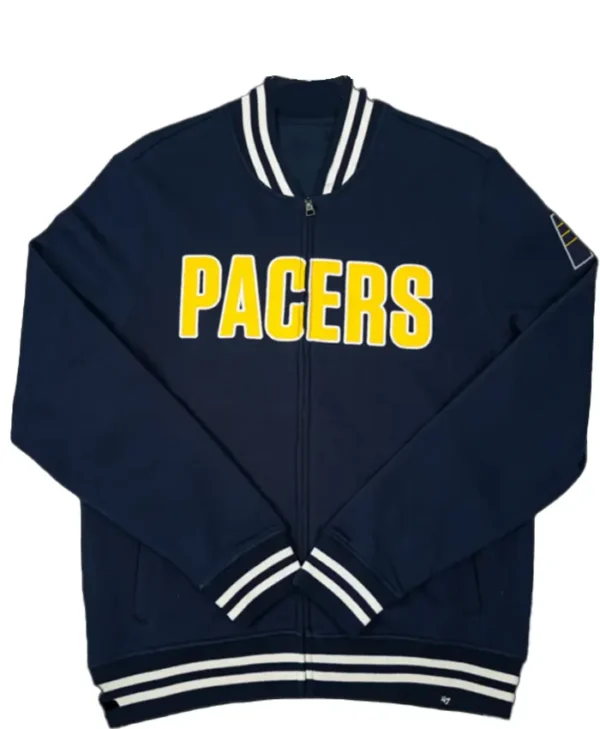 Indiana Pacers Navy Blue Track Jacket