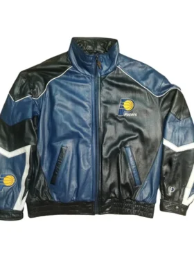Indiana Pacers Vintage Leather Jacket