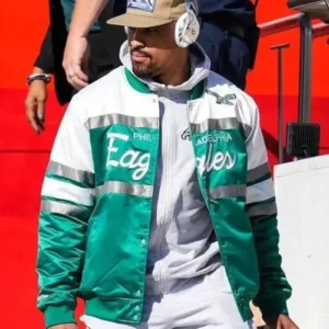 Jalen Hurts NFL Philadelphia Eagles Satin Jacket