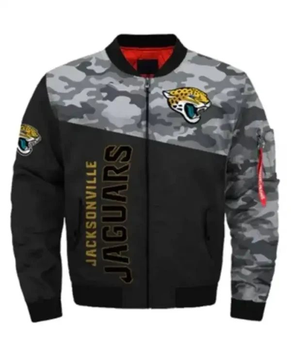 Janelle Jacksonville Jaguars Military Bomber Jacket