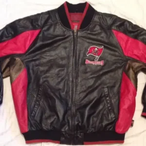Jaquan Tampa Bay Buccaneers Black Bomber Leather Jacket
