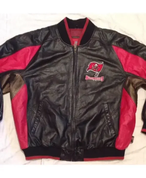 Jaquan Tampa Bay Buccaneers Black Bomber Leather Jacket