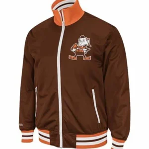 Javonte Cleveland Browns Mitchell and Ness Track Jacket