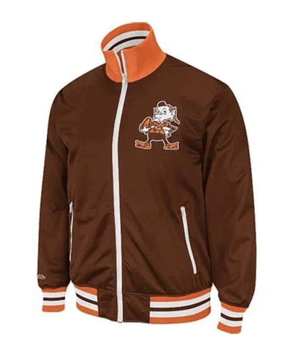Javonte Cleveland Browns Mitchell and Ness Track Jacket