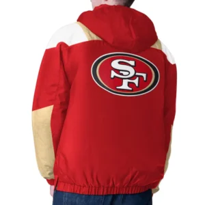 Jeremiah Scarlet San Francisco 49ers Pullover Jacket Back