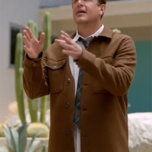 Jimmy Shrinking Brown Wool Jacket For Sale