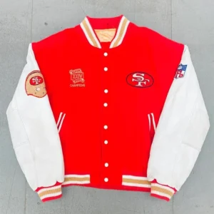 Jonah 1990 Super Bowl XXIV San Francisco 49ers Champions Varsity Jacket