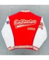 Jonah 1990 Super Bowl XXIV San Francisco 49ers Champions Varsity Jacket Back