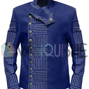 Jonathan Bailey Wicked 2024 Blue Jacket front