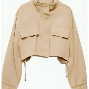 Jordan Wilson The Sex Lives of College Girls Tan Jacket