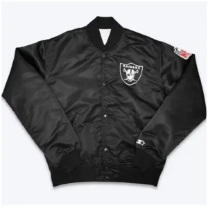 Josue Mills Ice Cube Raiders Satin Varsity Jacket
