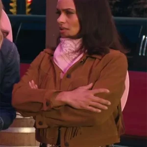 Kaia Bryant Virgin River S06 Fringe Leather Jacket