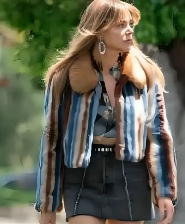 Kaitlin Olson High Potential Striped Jacket