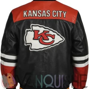 Kansas City Chiefs Leather Jacket VAN back