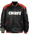 Kansas City Chiefs Leather Jacket VN Front