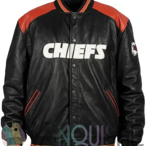 Kansas City Chiefs Leather Jacket VN Front