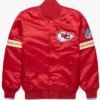 Kansas City Chiefs Satin Varsity Jacket Street Wear Vintage Bomber Jacket