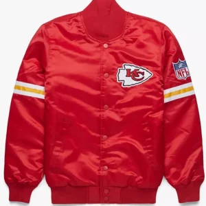 Kansas City Chiefs Satin Varsity Jacket Street Wear Vintage Bomber Jacket