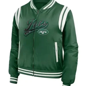 Kavon New York Jets Dark Green Bomber Jacket
