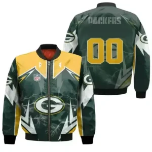 Kayley Gibson Green Bay Packers Zip Bomber Jacket