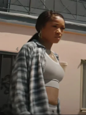 Keke Palmer One of Them Days Plaid Shirt For Sale