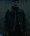 Kim Dong won The Trunk Shearling Leather Jacket