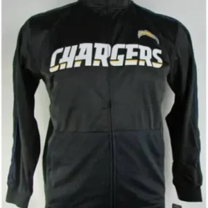 Kylee Los Angeles Chargers Black Track Jacket