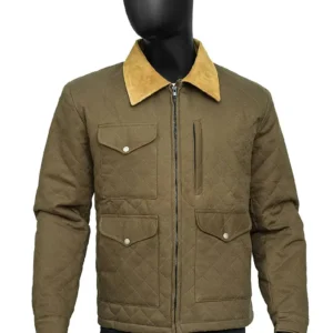 Lawson Mens Quilted Brown Cotton Polyester Jacket