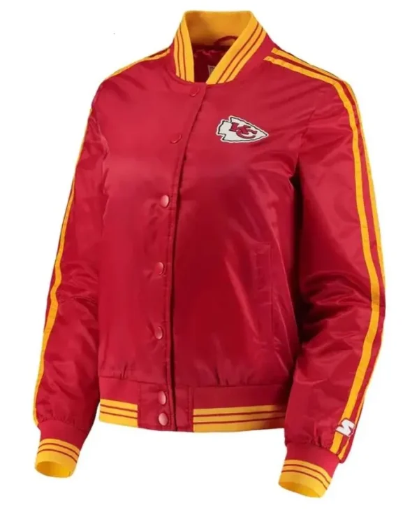 Lexus Cronin Kansas City Chiefs Starter Red Satin Jacket