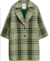 Lucy Lambert Playing Nice S01 Green Plaid Coat For Sale