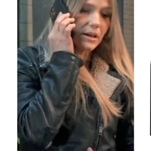 Lulu Spencer General Hospital Shearling Leather Jacket