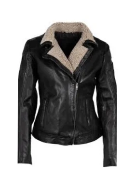 Lulu Spencer General Hospital Shearling Leather Jacket For Sale