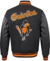 MLB Baltimore Orioles Black Varsity Jacket