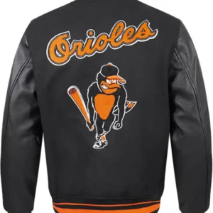 MLB Baltimore Orioles Black Varsity Jacket