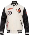 MLB Baltimore Orioles White Varsity Jacket
