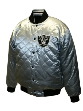 Magnus Carter Las Vegas Raiders Quilted Varsity Jacket