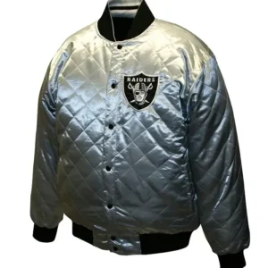 Magnus Carter Las Vegas Raiders Quilted Varsity Jacket