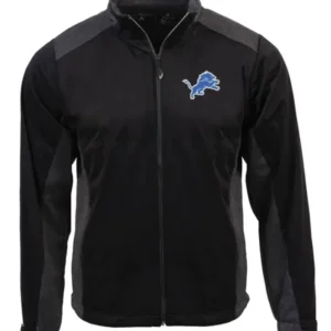 Mandy Hessel Detroit Lions Black Full Zip Jacket