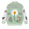 Marian Green Stegaro Pretty Girl Varsity Jacket Back