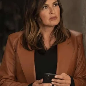 Mariska Hargitay Law and Order SVU Leather Blazer